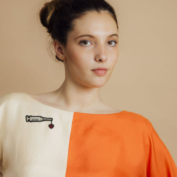 Broche brodée Punch love Macon&Lesquoy