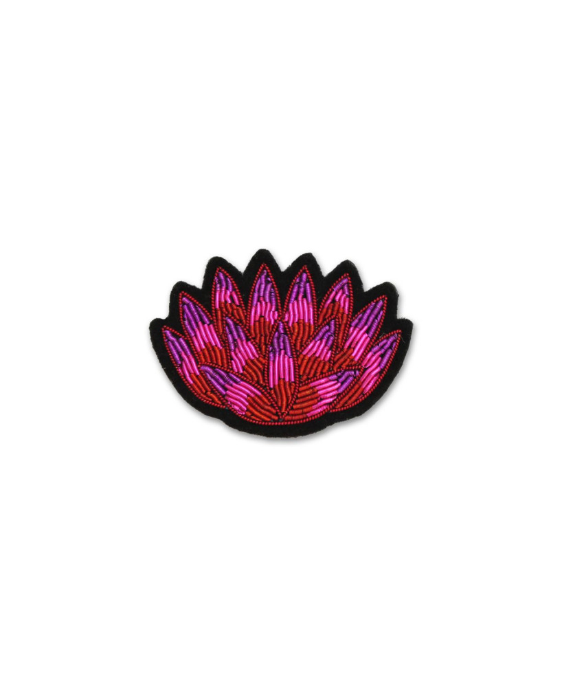 Broche brodée Nénuphar Macon&Lesquoy