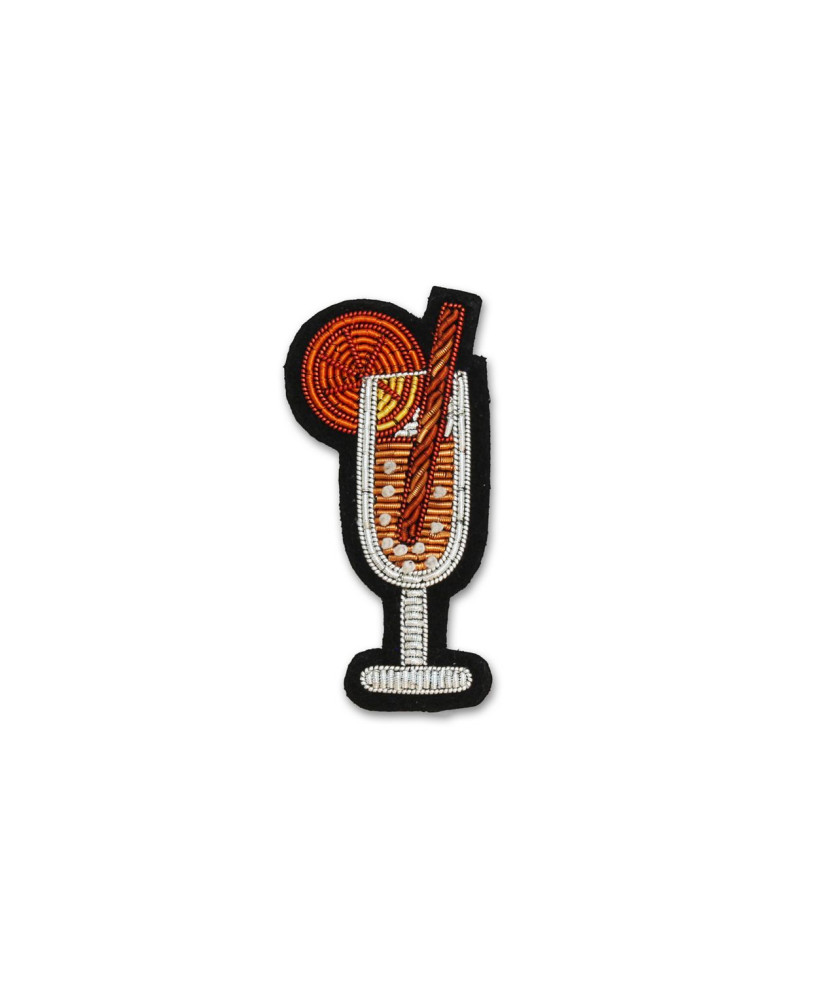 Broche brodée Mimosa Macon&Lesquoy