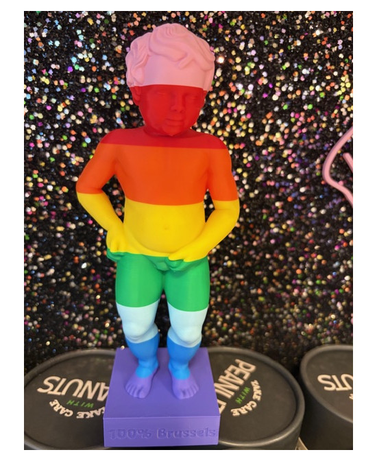 Manneken Pis 3D GM arc-en-ciel