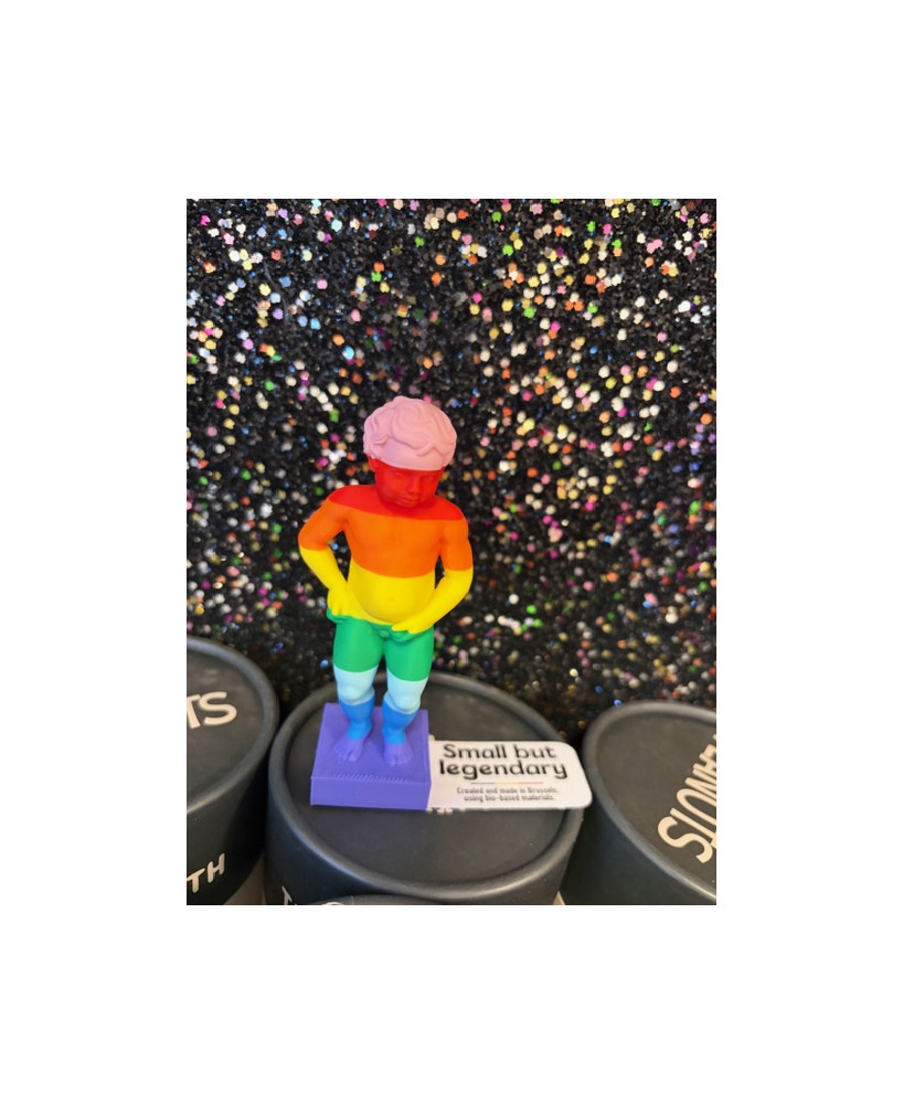 Manneken Pis 3D PM arc-en-ciel
