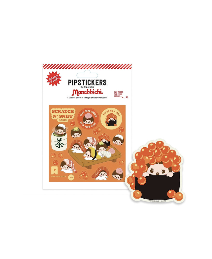 Planche de stickers Monchhichi Sushi