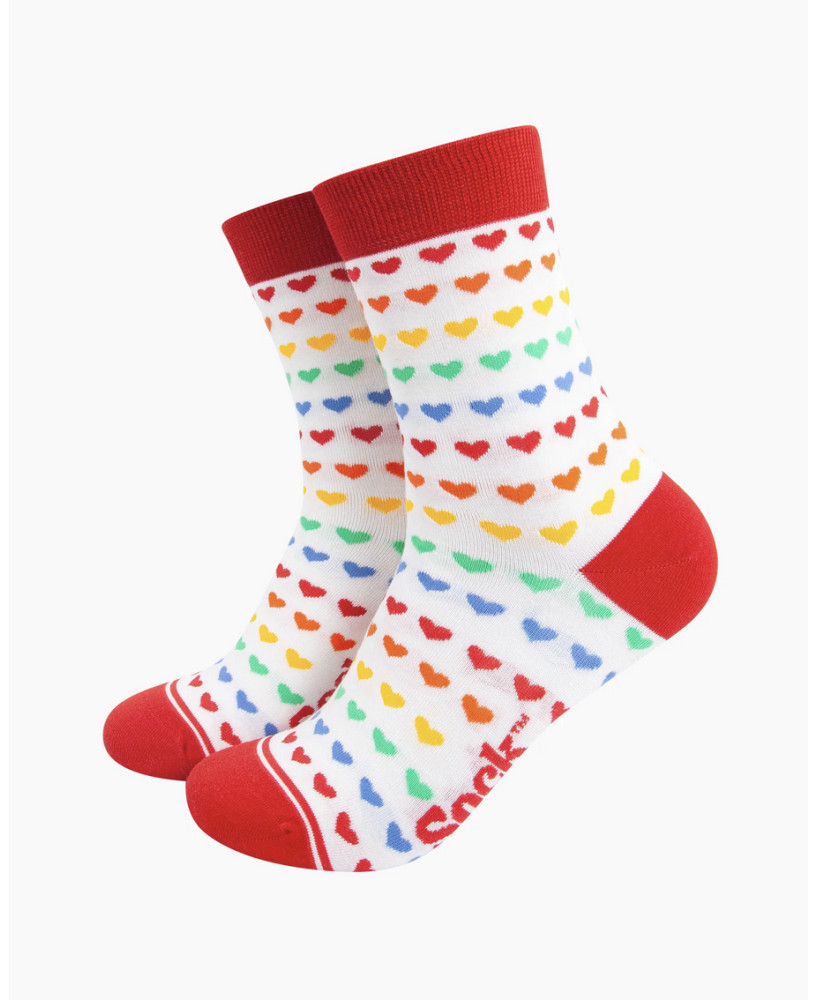 Chaussettes Coeurs arc-en-ciel