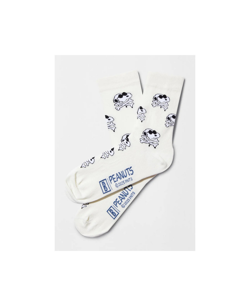 Chaussettes Snoopy tête de mort
