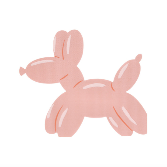 Serviettes Chien ballon