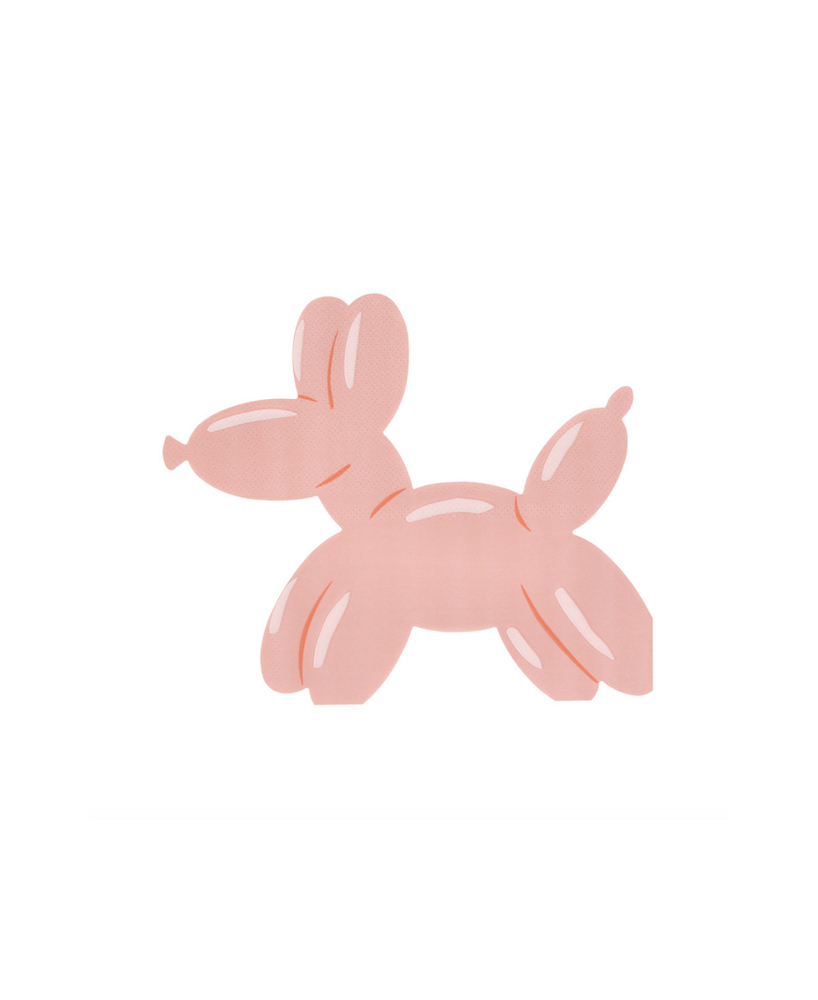 Serviettes Chien ballon