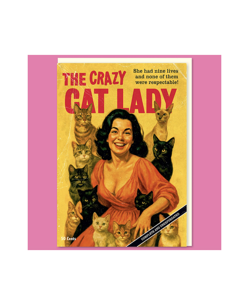 Carte The crazy cat lady
