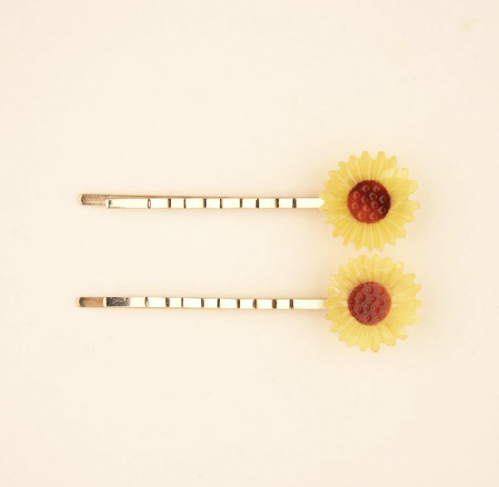 Duo de barrettes Coucou Suzette Tournesols