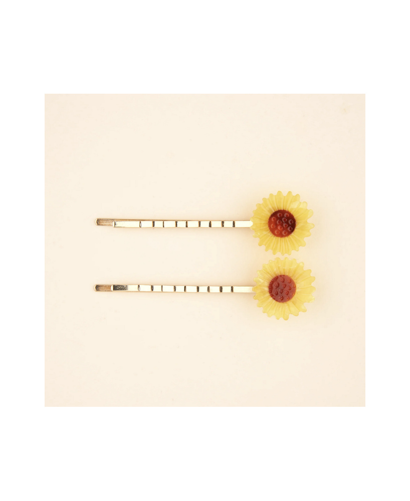 Duo de barrettes Coucou Suzette Tournesols