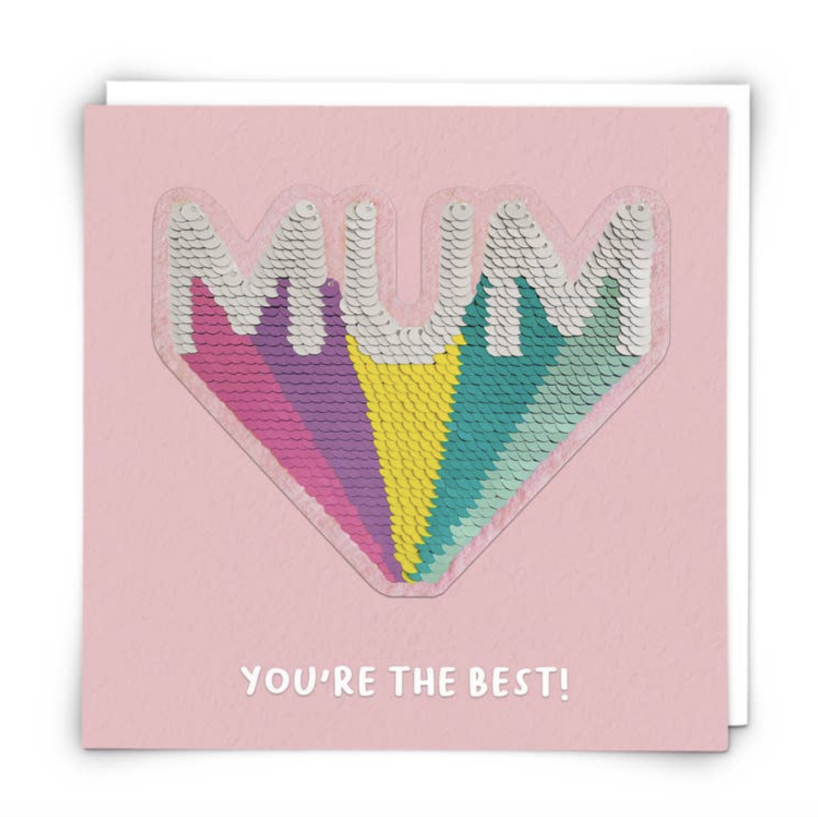 Carte Sequins Mum