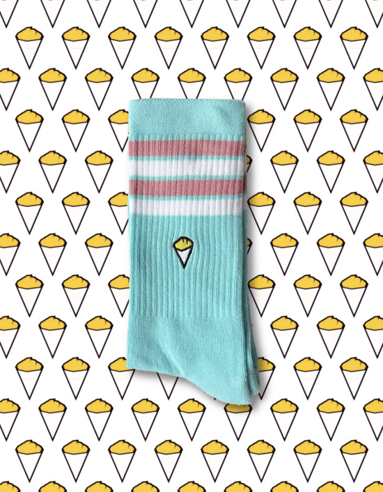 Chaussettes Bshirt turquoises