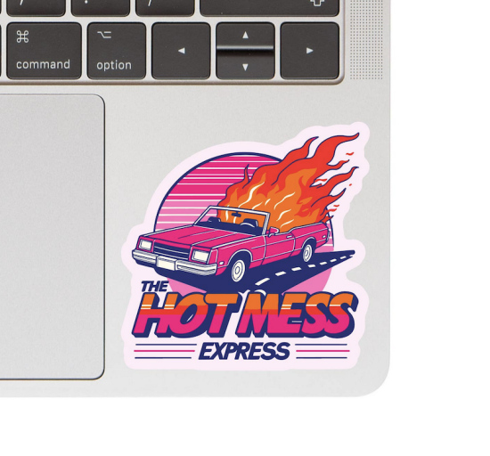 Sticker The hot mess express