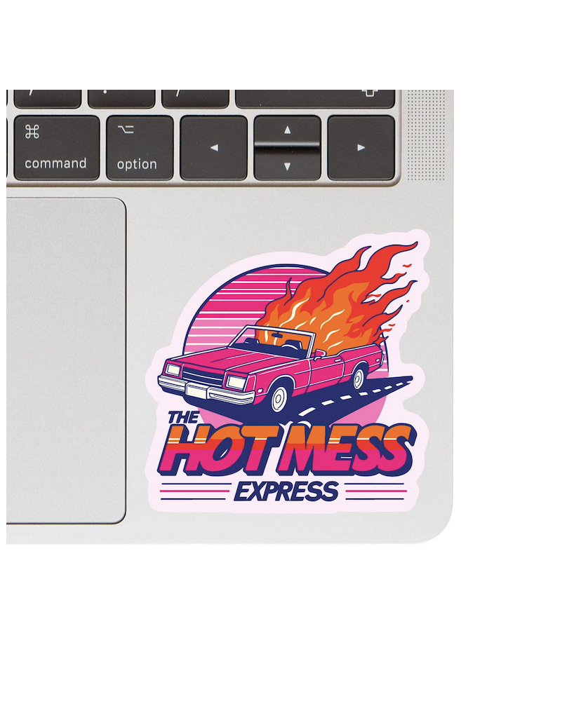 Sticker The hot mess express