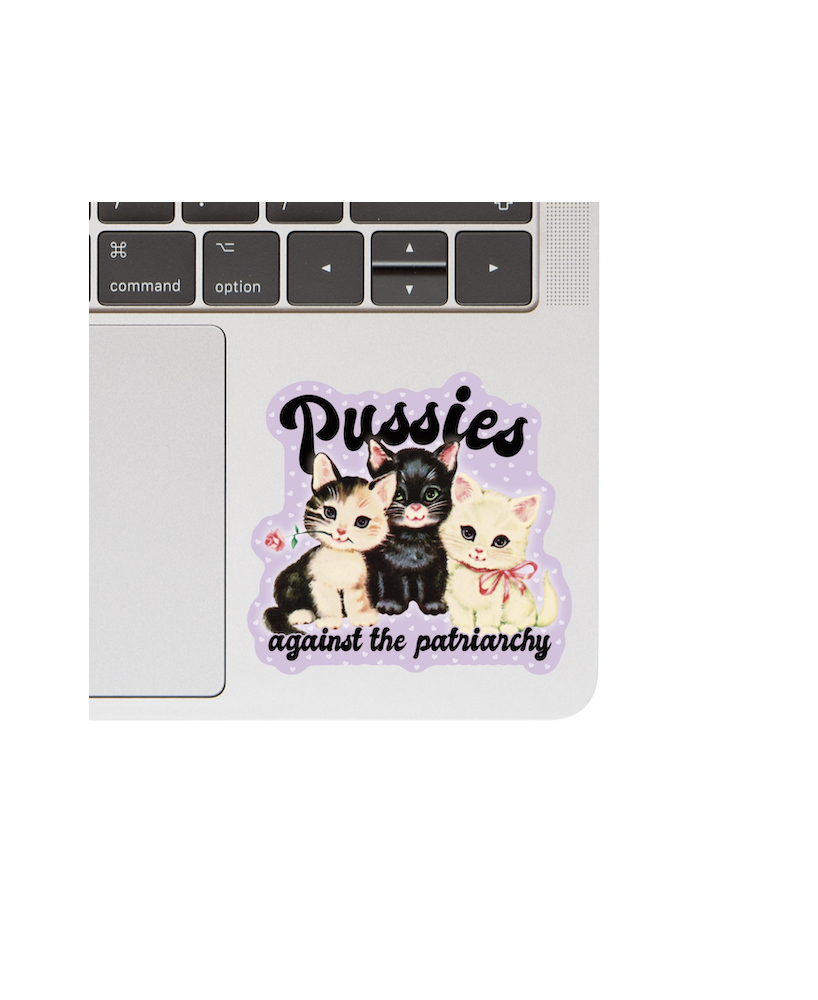 Sticker Pussies against the patriarchy