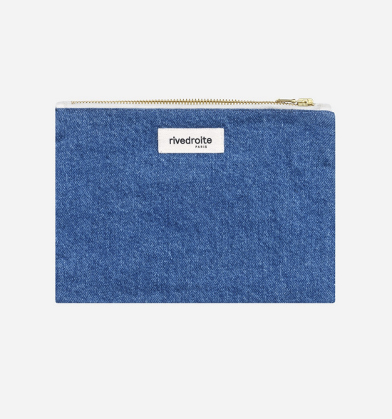 Pochette Rive Droite Capucine denim clair