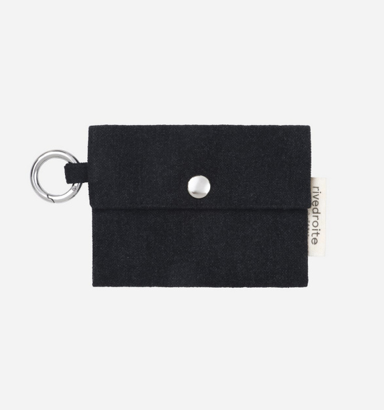 Porte-monnaie Rive Droite Auber denim noir