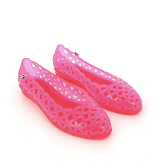 Ballerines Méduse Jutam rose fluo