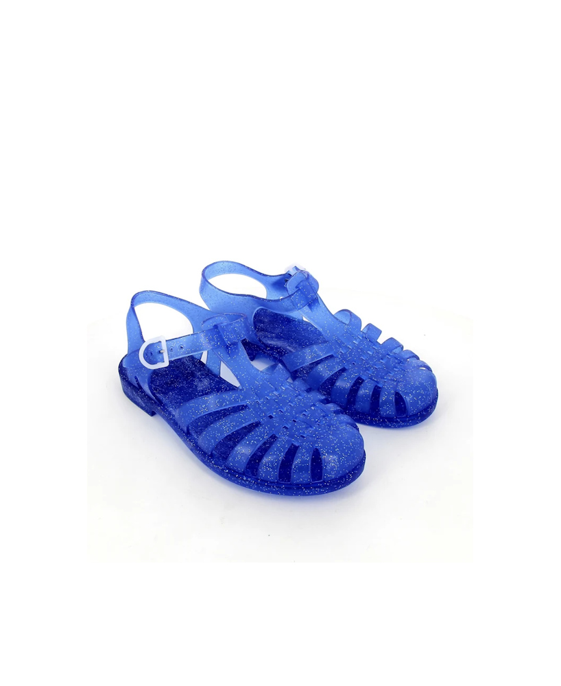 Sandales Méduse Sun bleu pailletté