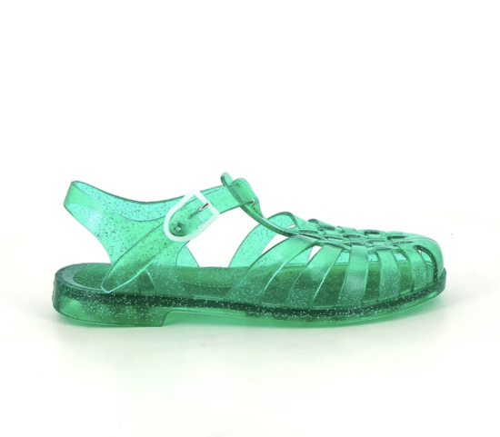 Sandales Méduse Sun vert pailleté
