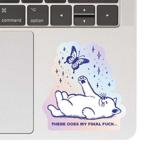 Sticker There goes my final fuck