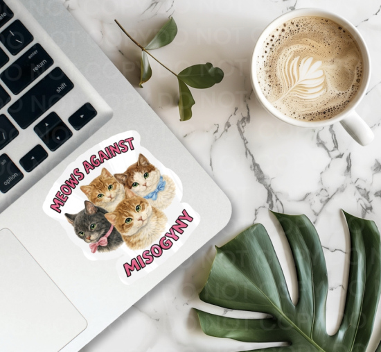 Sticker Meows against misogyny