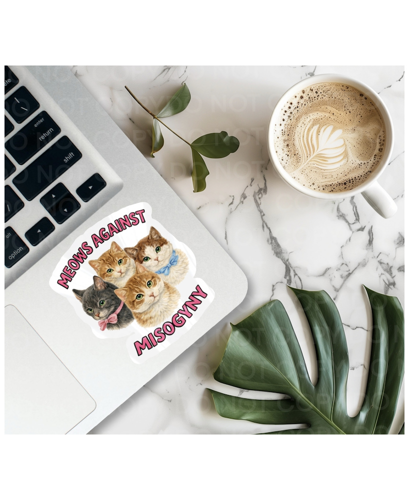 Sticker Meows against misogyny