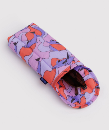 Etui de lunettes matelassé Dauphins