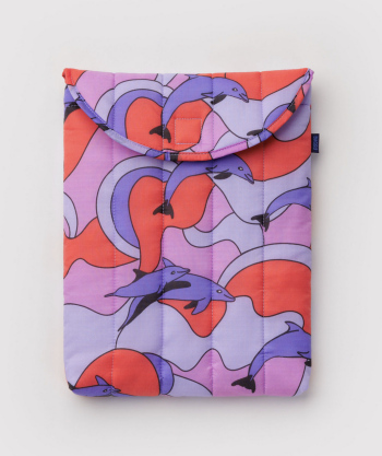 Housse d'ordinateur matelassée 16" Dauphins