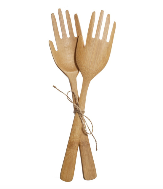 Couverts à salade Mains