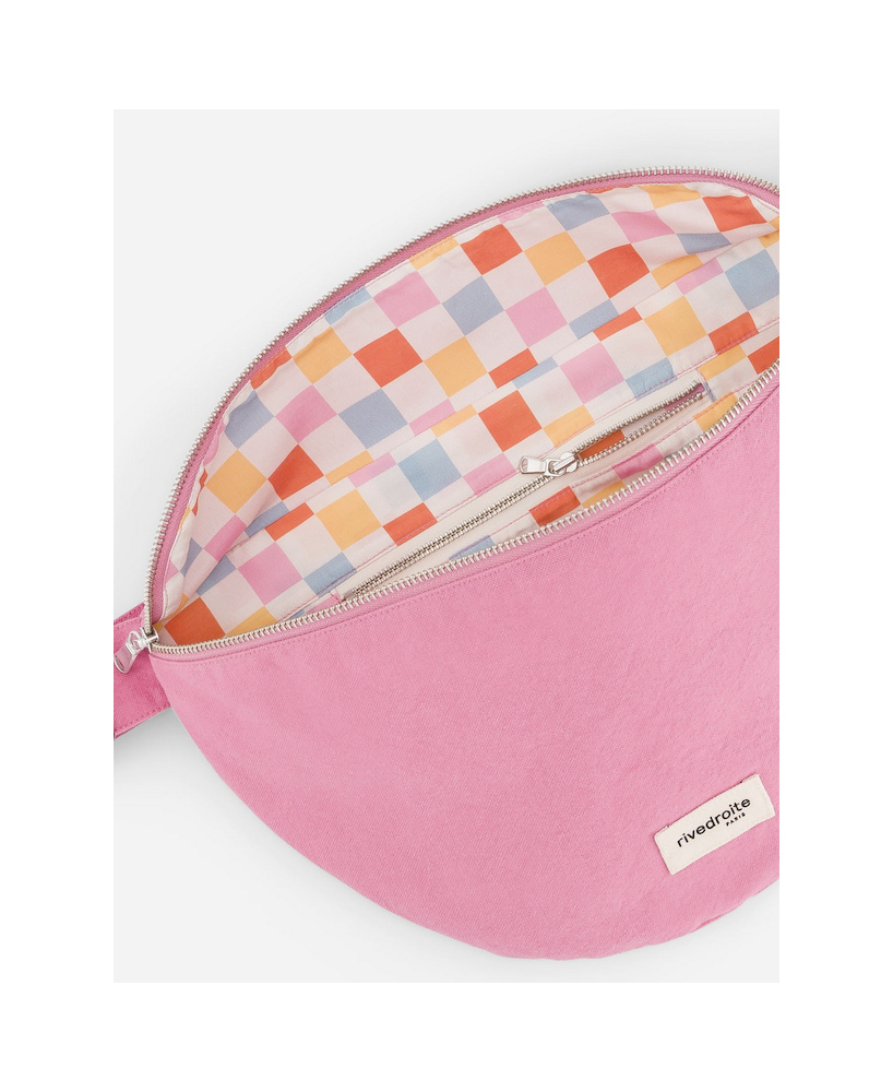 Sac banane Rive Droite Custine XL rose bonbon