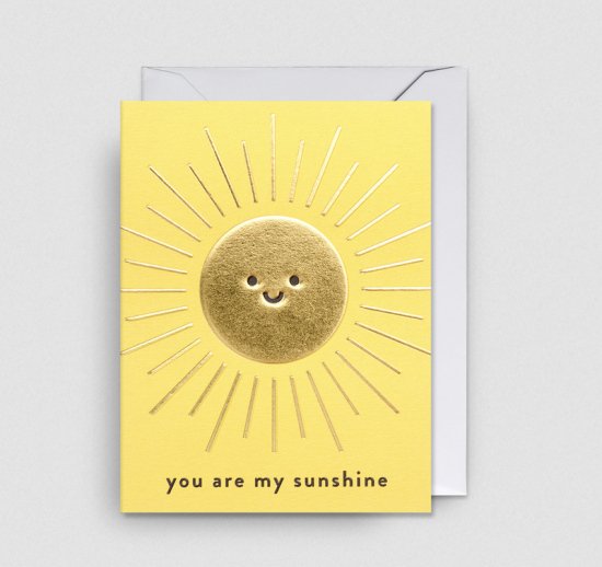 Petite carte You are my sunshine
