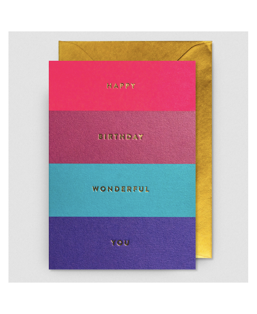 Carte Happy birthday wonderful you