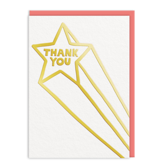 Carte Thank you étoile