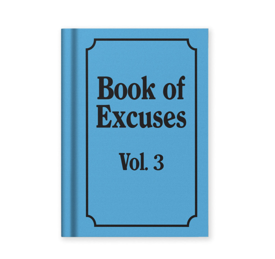 Carnet Book of excuses