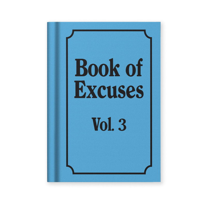 Carnet Book of excuses