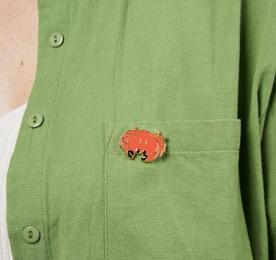 Pins Coucou Suzette Crabe