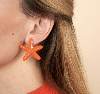 Boucles d'oreilles Coucou Suzette Etoiles de mer métal