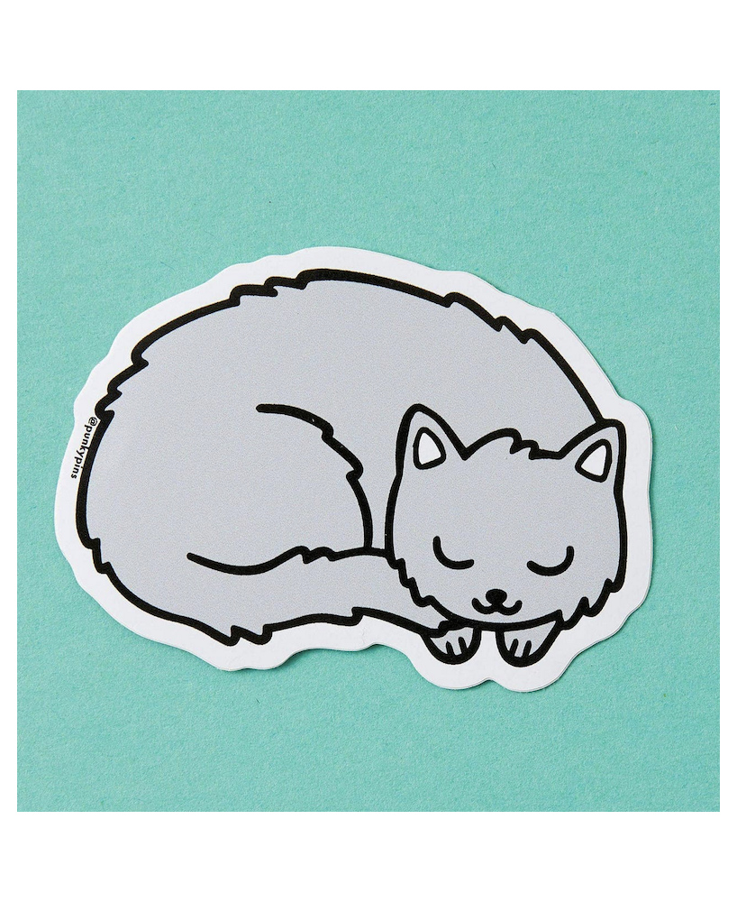 Sticker Chat gris