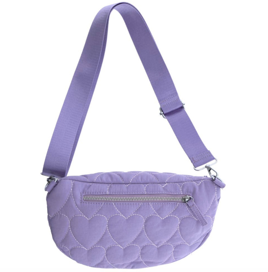 Sac banane Coeurs lila