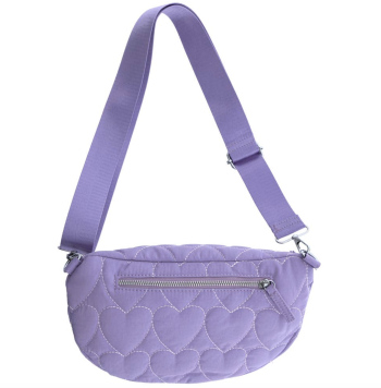 Sac banane Coeurs lila