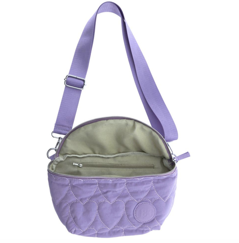 Sac banane Coeurs lila