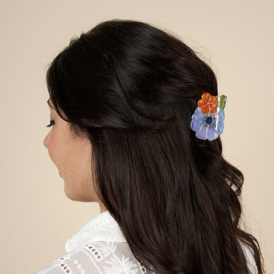 Pince à cheveux Coucou Suzette petit bouquet de fleurs