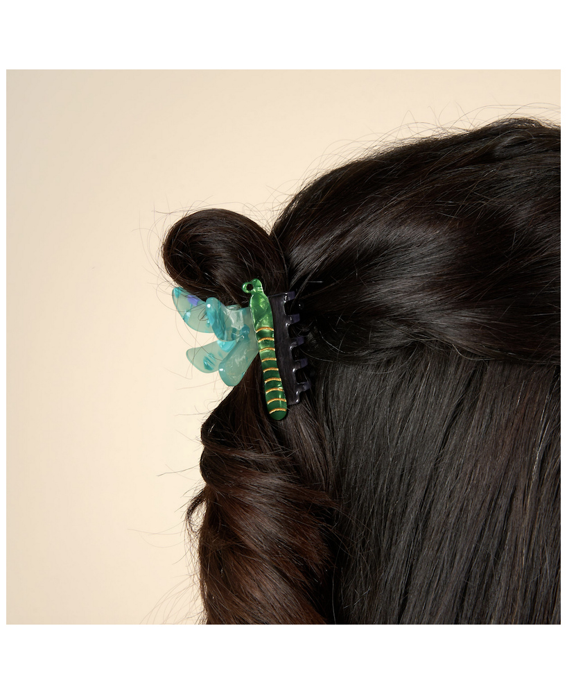 Pince à cheveux Coucou Suzette Libellule verte