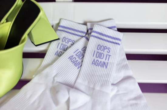 Chaussettes blanches Oops I did it again