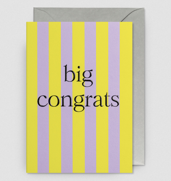 Carte Big congrats