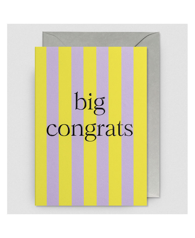 Carte Big congrats