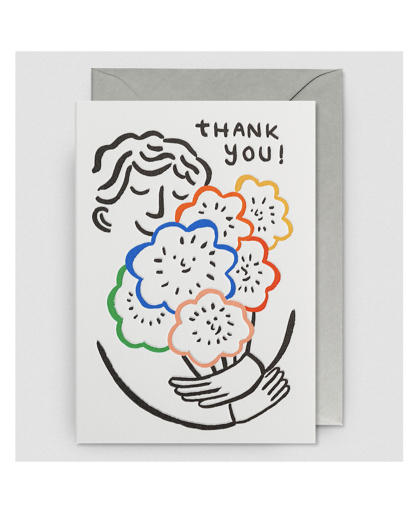 Carte Thank you Bouquet de fleurs