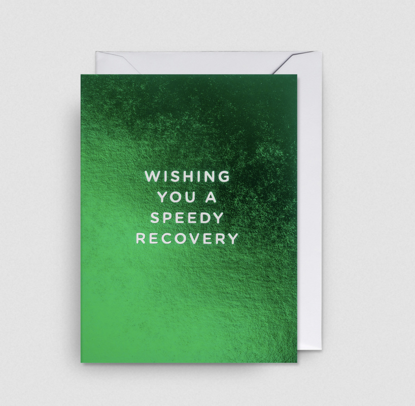 Petite carte Wishing you a speedy recovery