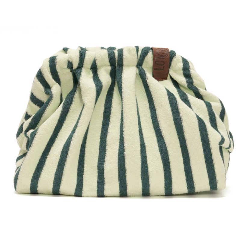 Sac clap éponge verte lignes vertes