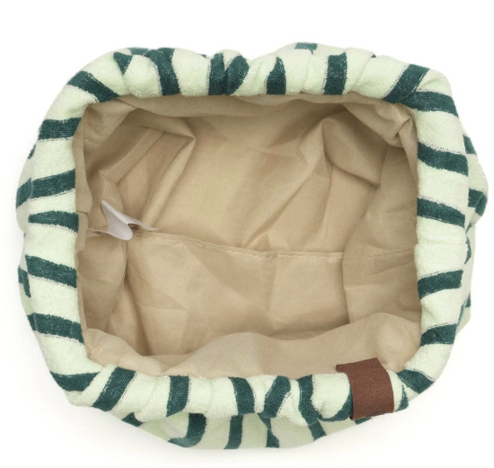 Sac clap éponge verte lignes vertes